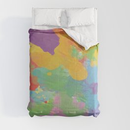 Watercolor Splatter Comforter