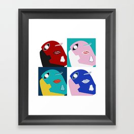 When I'm lost in thought patchwork 3 Framed Art Print