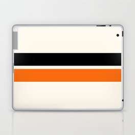 2 Stripes Black Orange Laptop Skin