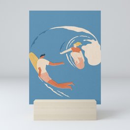 Wave lovers Mini Art Print