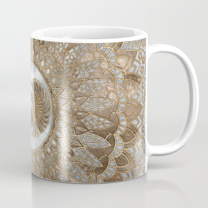 Egyptian Scarab Beetle Pastel Golds Coffee Mug