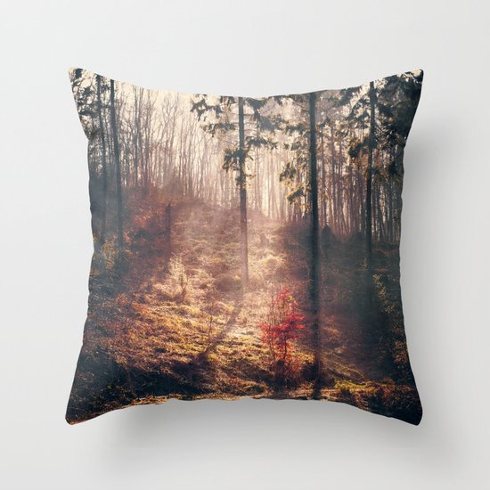 Little Red Tree Throw Pillow