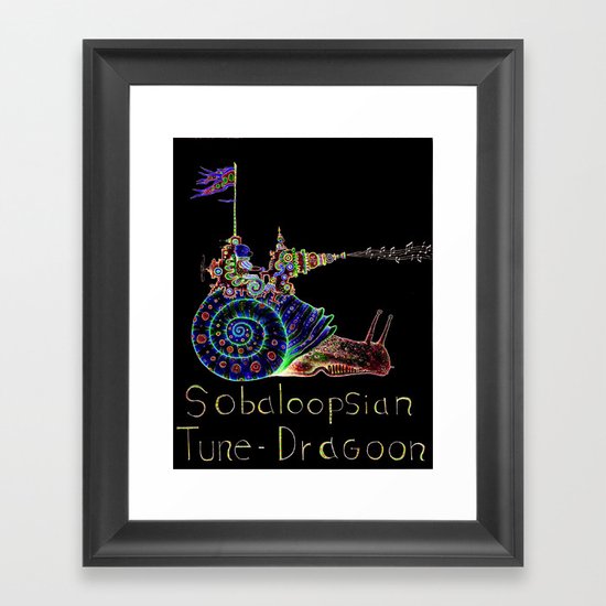 Sobaloopsian Tune-Dragoon Framed Art Print