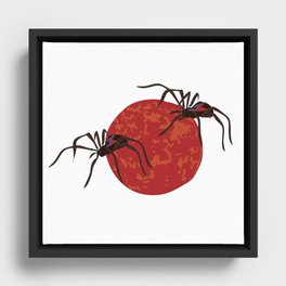 Spiders from Mars Framed Canvas