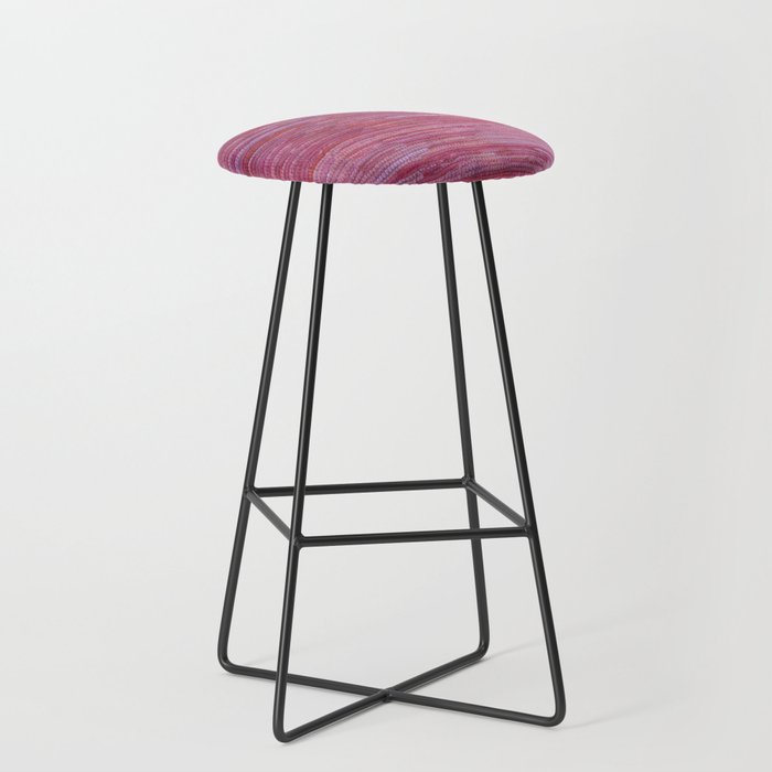 Old Market Textile in Pink Bar Stool
