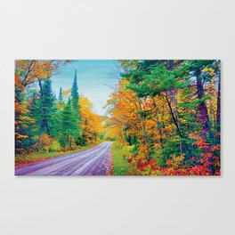 Back Road in the Fall Canvas Print