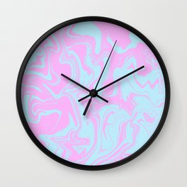Random abstract instruction Wall Clock | Expressionheart, Motion, Purplepink, Abstract, Colour, Pinkpurple, Heart, Pinkblue, Clutter, Pink 