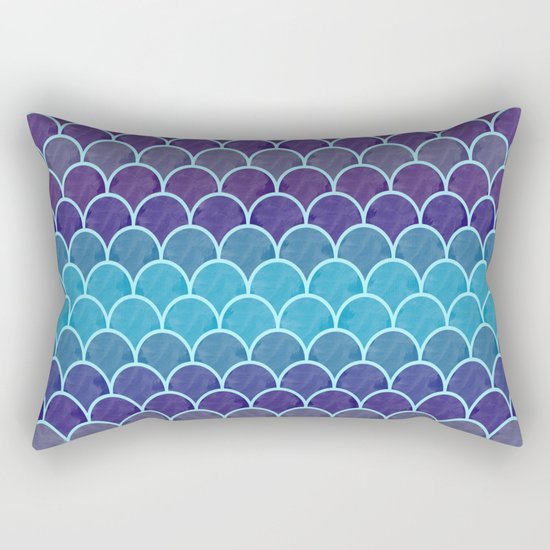 Watercolor Lovely Pattern VVIII Rectangular Pillow