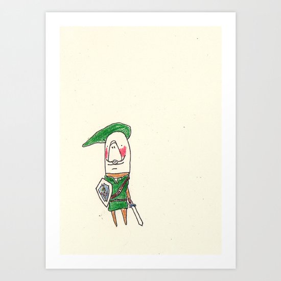Manatee as Link Art Print
