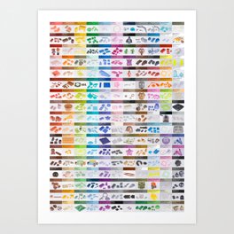 The Unofficial Brick Color Guide (2nd Edition) Art Print