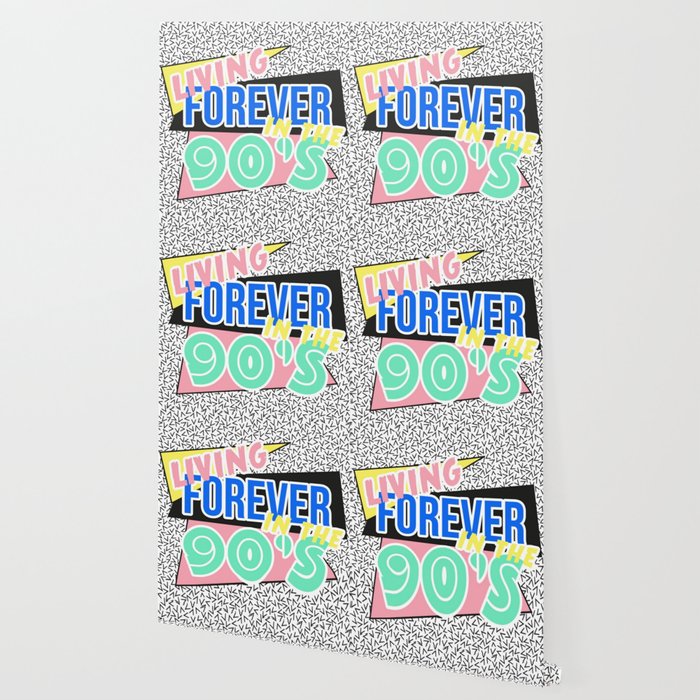 Forever Living In The 90 S Wallpaper By Patternfactory Society6