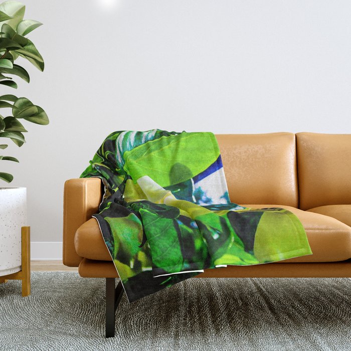 Gardenia in Bloom Throw Blanket