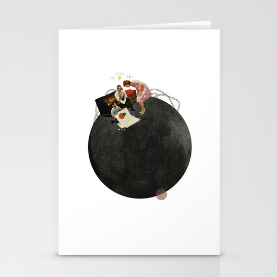 Life on Earth | Collage | White Stationery Cards