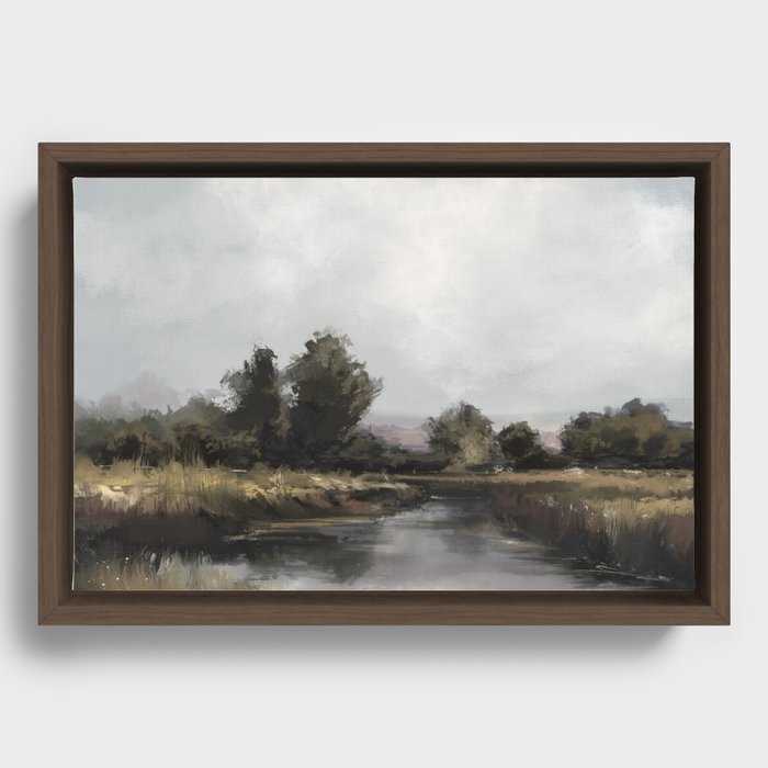 Spring River Framed Canvas