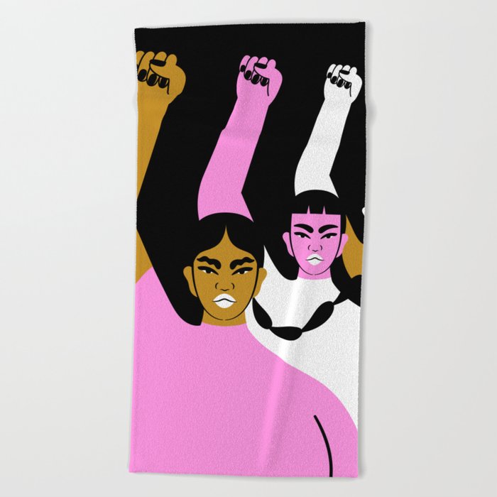 Resistance is Female II Beach Towel