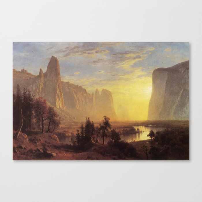 Yosemite Valley, Yellowstone – Albert Bierstadt  Canvas Print