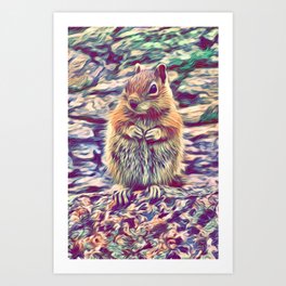 Ground Squirrel Art Print