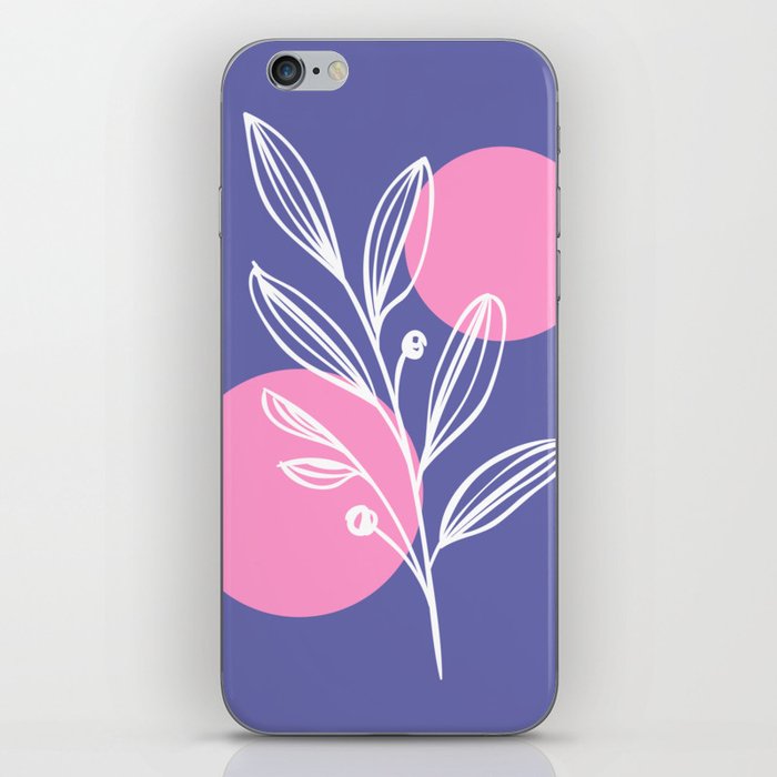 Very Peri Floral  iPhone Skin