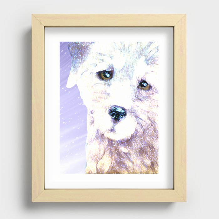 dog face Recessed Framed Print