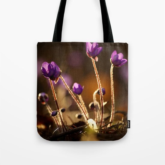 Hepaticas in The Glare Of The Sun Tote Bag