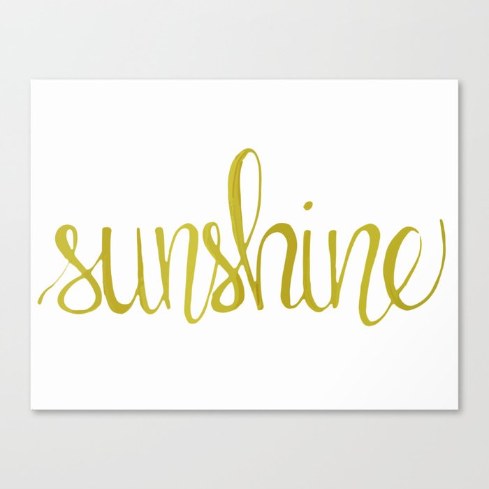 sunshine Canvas Print