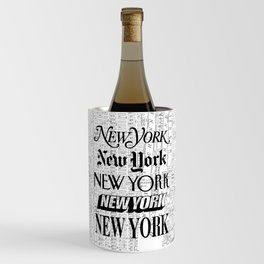 New York City black and white New York poster I love heart NYC Design black-white home wall decor Wine Chiller