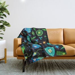 Phytoplankton Throw Blanket