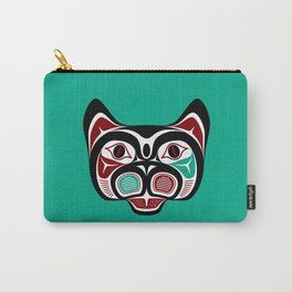 Northwest Pacific coast Haida Kitty Carry-All Pouch | Firstnation, Nativeamerican, Haida, Vectorgraphics, Formline, Cat, Vancouver, Pacific, Canada, Graphicdesign 