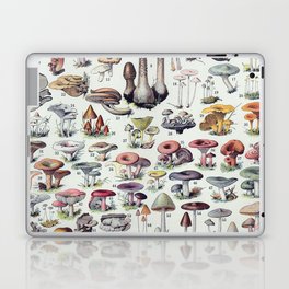 Vintage Mushrooms Poster 2 - Adolphe Millot Laptop Skin