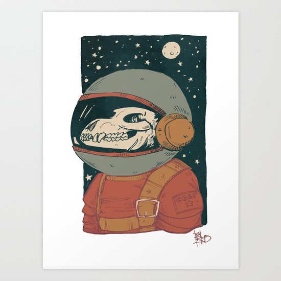 Laika Art Print
