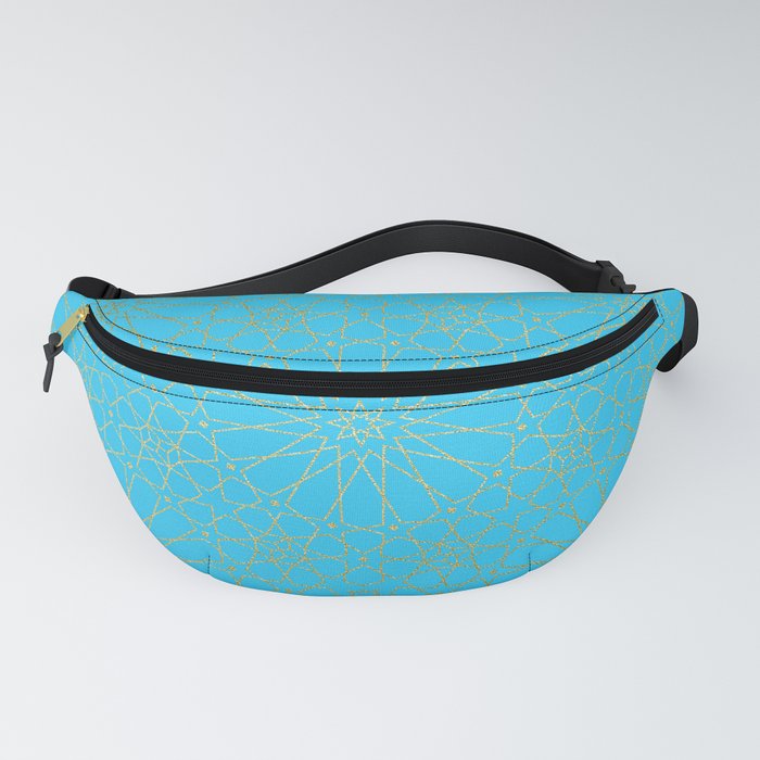 Moroccan Nights - Gold Teal Mandala Pattern - Mix & Match with Simplicity of Life Fanny Pack