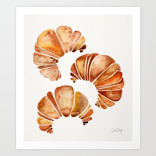 Croissant Collection Art Print
