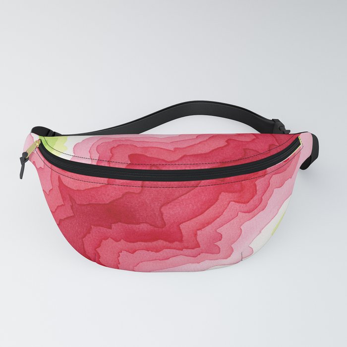 Energetic Crimson Abstract Fanny Pack