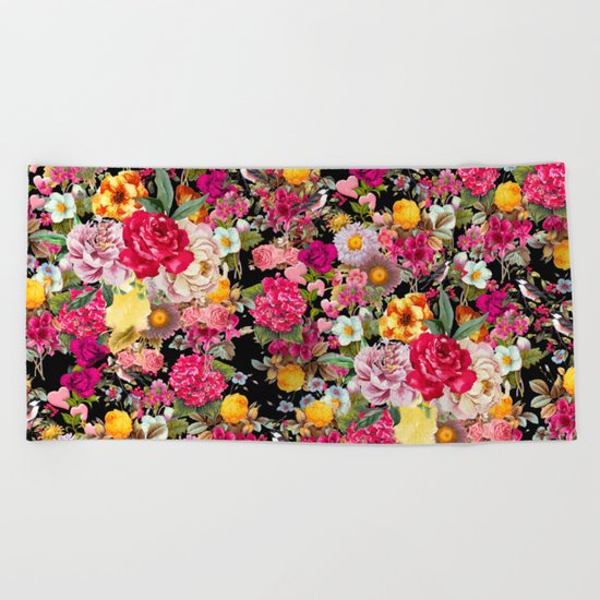 Fashion Botanic Pattern Beach Towel