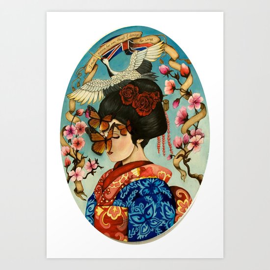 The Exploitation of Butterfly Art Print