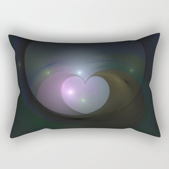 Please Rescue My Heart Fractal Rectangular Pillow