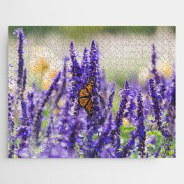 Butterflies and Bees -  Flower Photography Jigsaw Puzzle