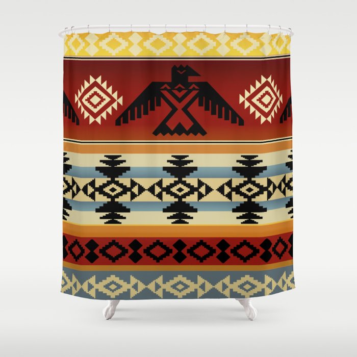 Thunderbird | Native American Pattern Shower Curtain