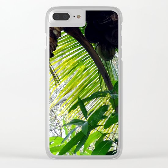 Coconut Palm Clear iPhone Case