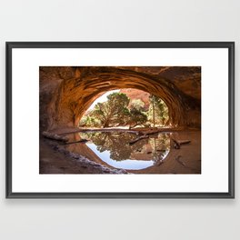 Navajo Arch — Arches National Park, Utah Framed Art Print