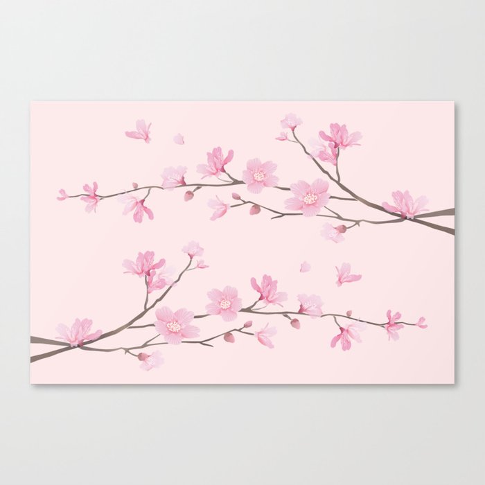 Cherry Blossom - Pink Canvas Print