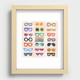 Sunglasses and pick one Recessed Framed Print