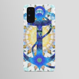 Blue Mandala Anchor Beachy Art Android Case