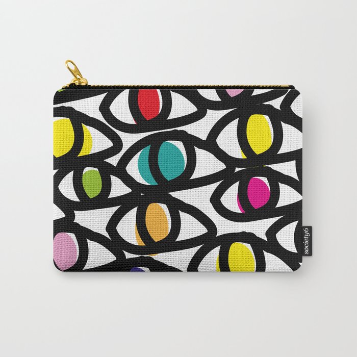 Colorful Abstract Eyes  Carry-All Pouch