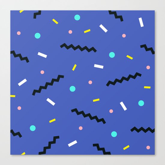 Memphis pattern 57 Canvas Print