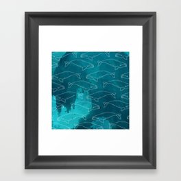 Whale of a time Framed Art Print
