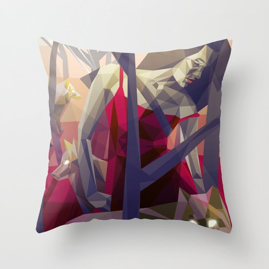 Of the hunt Throw Pillow