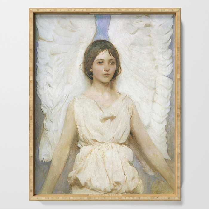 Angel Painting Abbott Handerson Thayer Serving Tray