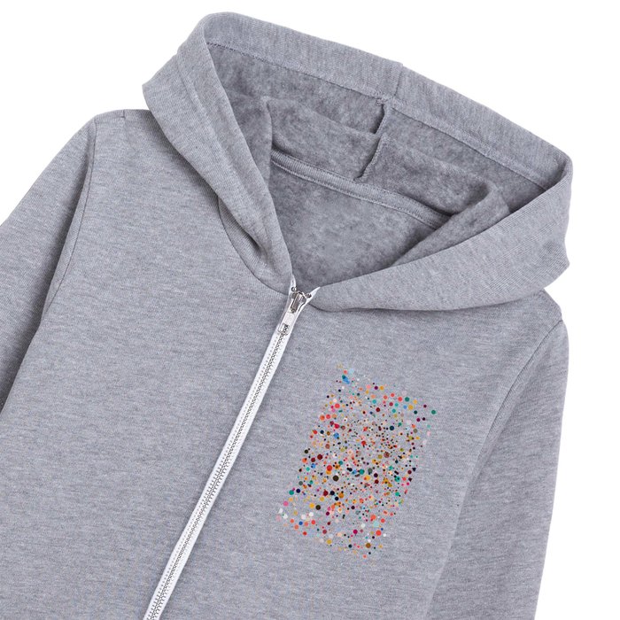 Colorful Splatter Confetti #3 Kids Zip Hoodie