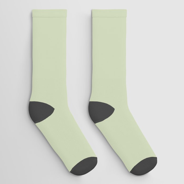 Plain Solid Color Seafoam Green Socks By Jane Holloway Society6